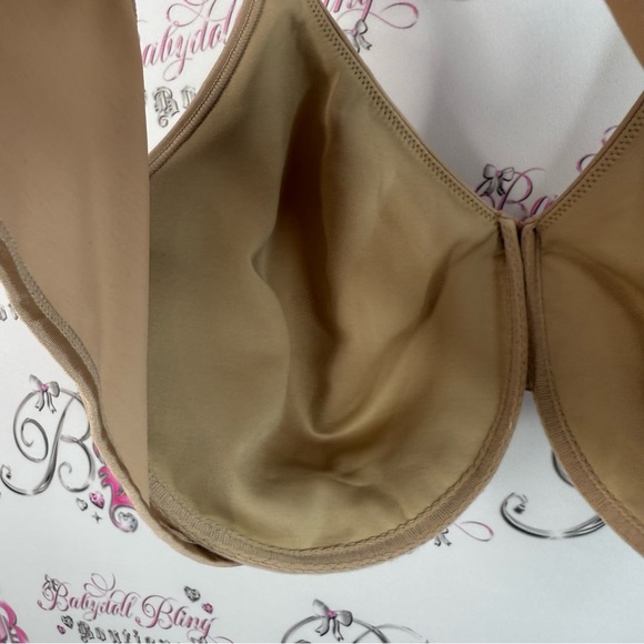 Bali bra shiny shimmer bra tan nude style adjustable strap Elegant Brown Bra - Picture 7 of 9